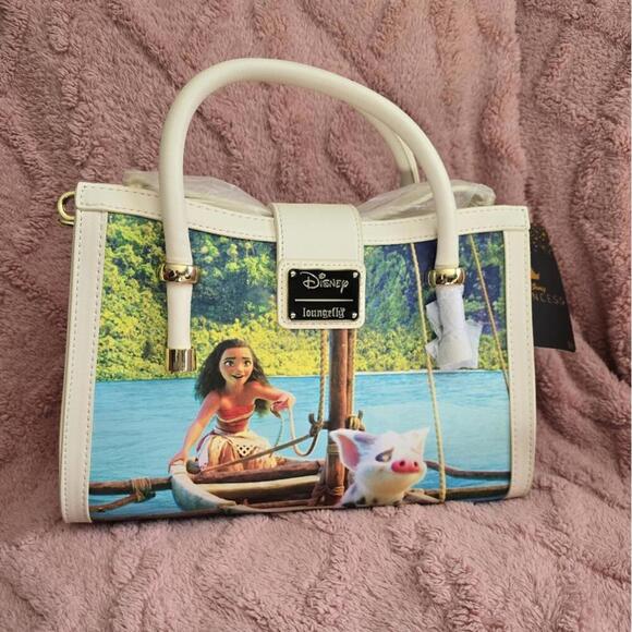 Loungefly Moana:Princess Scene Series Crossbody Bag - Picture 3 of 5